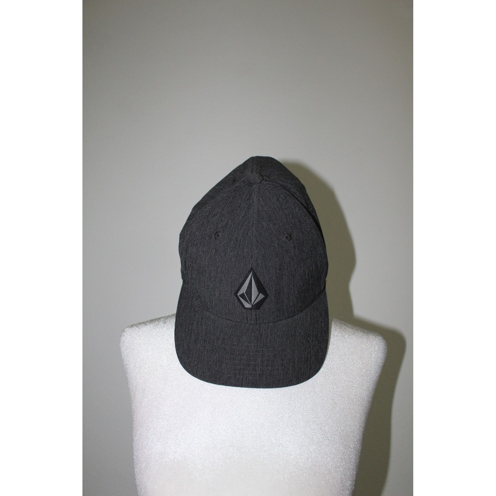 Volcom Men's Full Stone Flexfit Hat Charcoal Heather Grey L/XL Baseball Cap